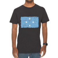 Flag Of Micronesia - Vintage Look - Banner Vintage T-shirt | Artistshot