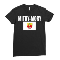 Mitry Mory Flag National France Pride Gift Ladies Fitted T-shirt | Artistshot