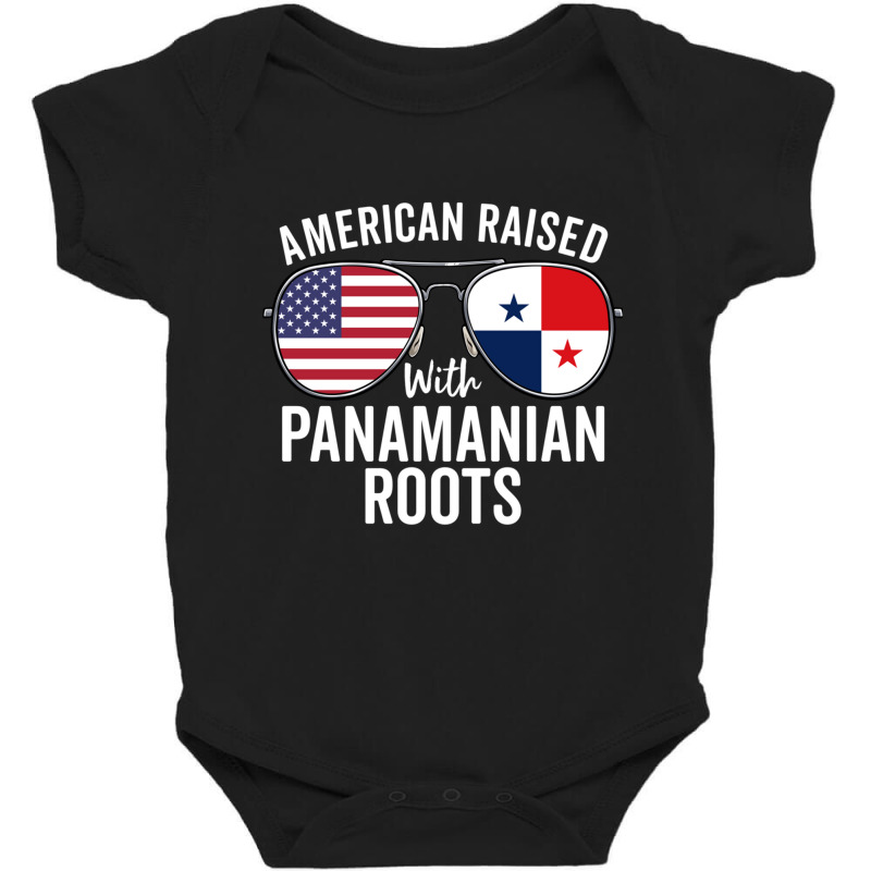 American Raised With Panamanian Roots Usa Panama Flag Pullover Hoodie Baby Bodysuit by cm-arts | Artistshot