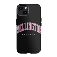 Wellington Florida Fl Varsity Style Pink Text Iphone 13 Case | Artistshot