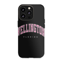 Wellington Florida Fl Varsity Style Pink Text Iphone 13 Pro Case | Artistshot