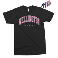 Wellington Florida Fl Varsity Style Pink Text Exclusive T-shirt | Artistshot