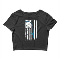 American Flag Fishing Crop Top | Artistshot