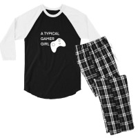 A Typical Gamer Girl 1 Men's 3/4 Sleeve Pajama Set | Artistshot