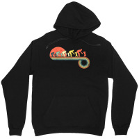 Fathers Day Playing With Toddler Retro Vintage Sunset Unisex Hoodie | Artistshot