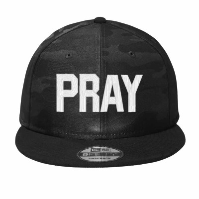 Pray  Embroidery Embroidered Hat Camo Snapback Designed By Madhatter