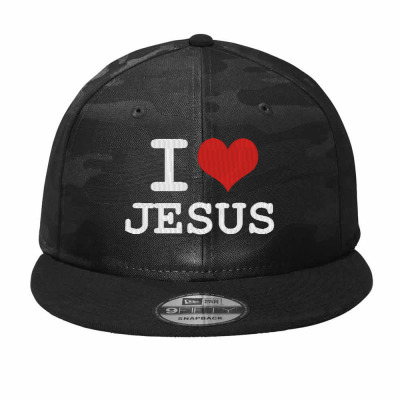 I Love Jesus Embroidery Embroidered Hat Camo Snapback Designed By Madhatter