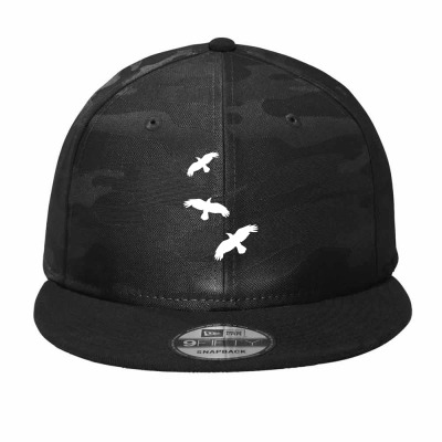1 Color   Raven Mystical Crows Flying Birds Copy Camo Snapback Designed By Madhatter