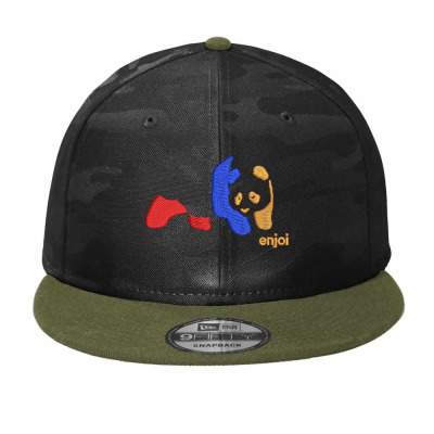 Panda Enjoi Embroidered Hat Camo Snapback Designed By Madhatter