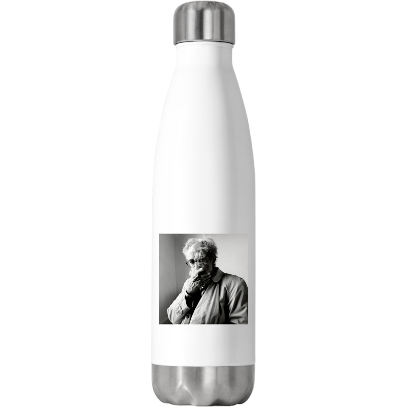 Jean-luc Godard French-swiss Film Director Stainless Steel Water Bottle | Artistshot