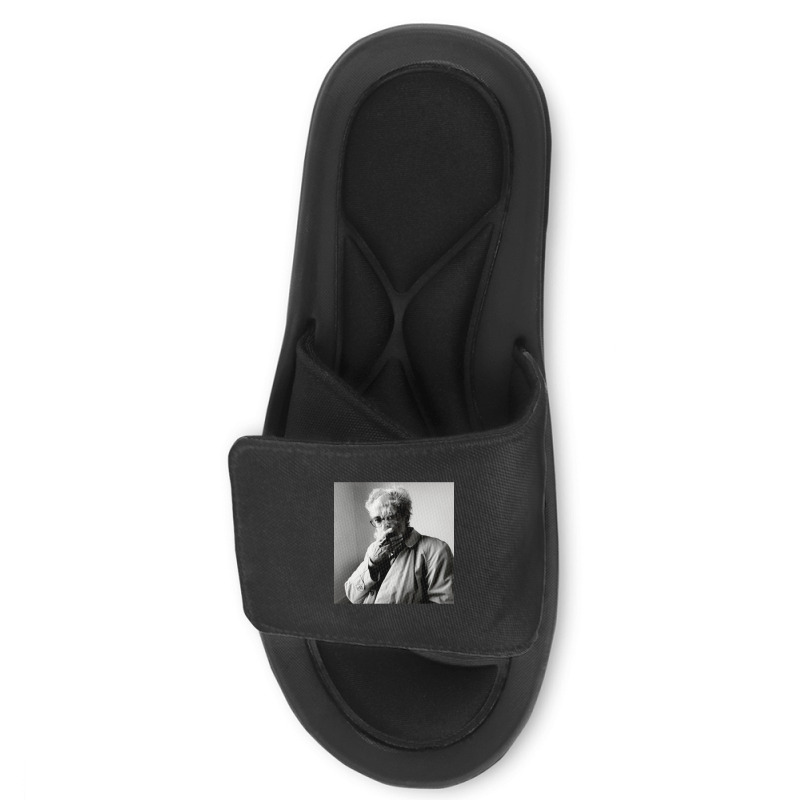 Jean-luc Godard French-swiss Film Director Slide Sandal | Artistshot