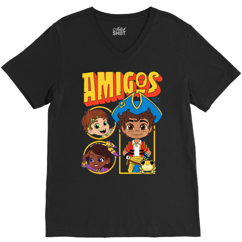 Kids Santiago Of The Seas Amigos V-Neck Tee by cm-arts | Artistshot