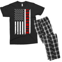 Cool Locksmith Art For Men Women American Flag Lock Picker Pullover Ho Men's T-shirt Pajama Set | Artistshot