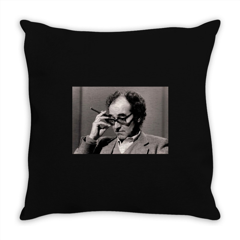 Jean-luc Godard French-swiss Film Director, Jean-luc Godard French Fil Throw Pillow | Artistshot