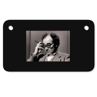 Jean-luc Godard French-swiss Film Director, Jean-luc Godard French Fil Motorcycle License Plate | Artistshot