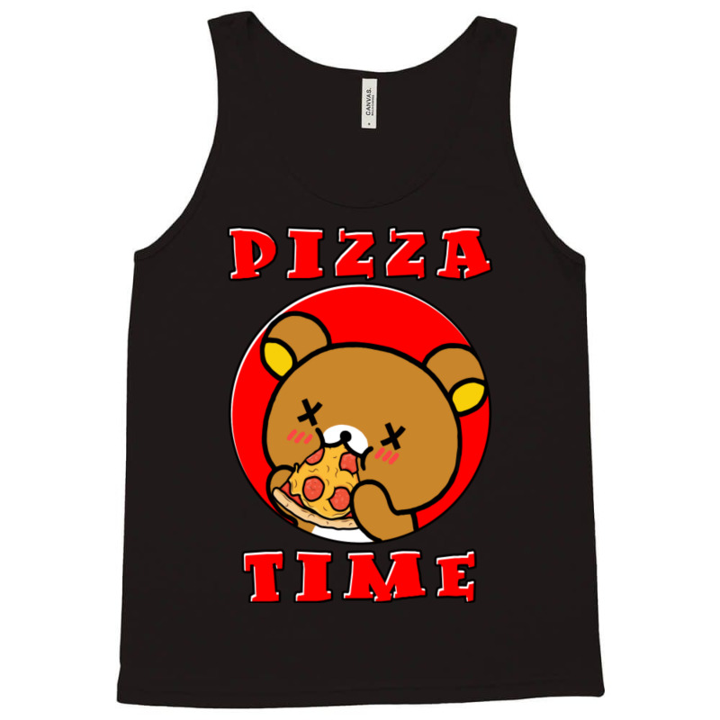 C:\users\dell\desktop\l2\chung 7\rilakkuma Relaxed Bear Pizza Time.png Tank Top | Artistshot