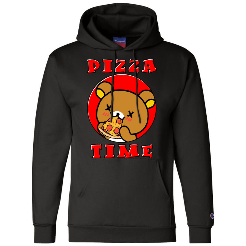 C:\users\dell\desktop\l2\chung 7\rilakkuma Relaxed Bear Pizza Time.png Champion Hoodie | Artistshot