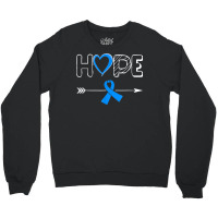 Hope Diabetes Type 1 Ribbon Type 2 Diabetes Awareness Crewneck Sweatshirt | Artistshot