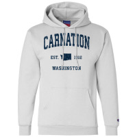 Womens Carnation Washington Wa Vintage Athletic Navy Sports Design V N Champion Hoodie | Artistshot