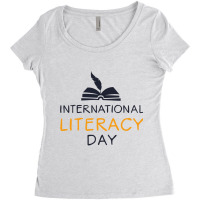 International Literacy Day, Held On 8 September. Women's Triblend Scoop T-shirt | Artistshot