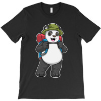 C:\users\dell\desktop\l2\chung 7\panda Types Panda As Hiker With Backp T-shirt | Artistshot