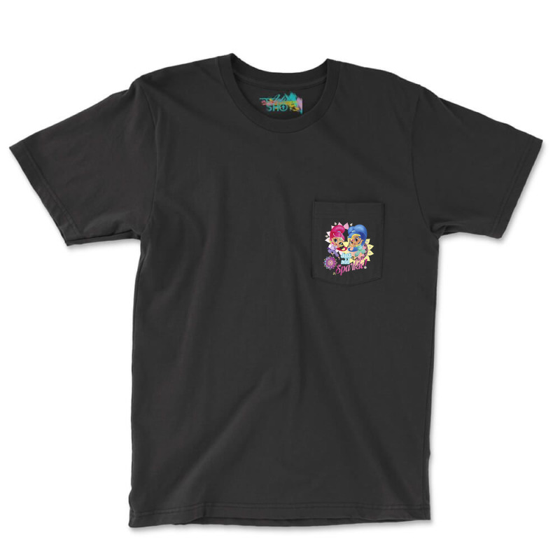 Kids Shimmer And Shine Just Add Sparkle Dancing Portrait Pocket T-shirt | Artistshot