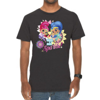 Kids Shimmer And Shine Just Add Sparkle Dancing Portrait Vintage T-shirt | Artistshot