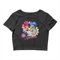 Kids Shimmer And Shine Just Add Sparkle Dancing Portrait Crop Top | Artistshot