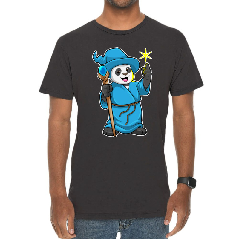 C:\users\dell\desktop\l2\chung 7\panda Types Panda As Wizard With Magi Vintage T-shirt | Artistshot