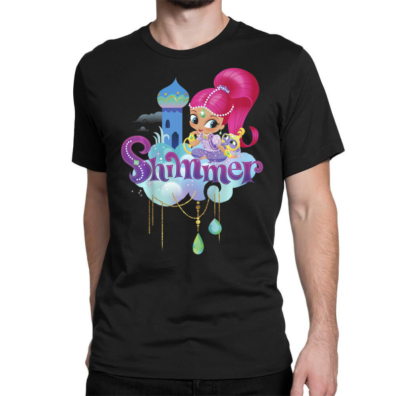 Kids Shimmer And Shine Shimmer Cloud Palace Portrait Classic T-shirt | Artistshot