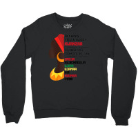 Womens Black Culture African Woman 7 Principles Celebration Crewneck Sweatshirt | Artistshot