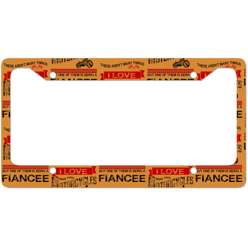 This Fiance Loves Motorcycles License Plate Frame | Artistshot
