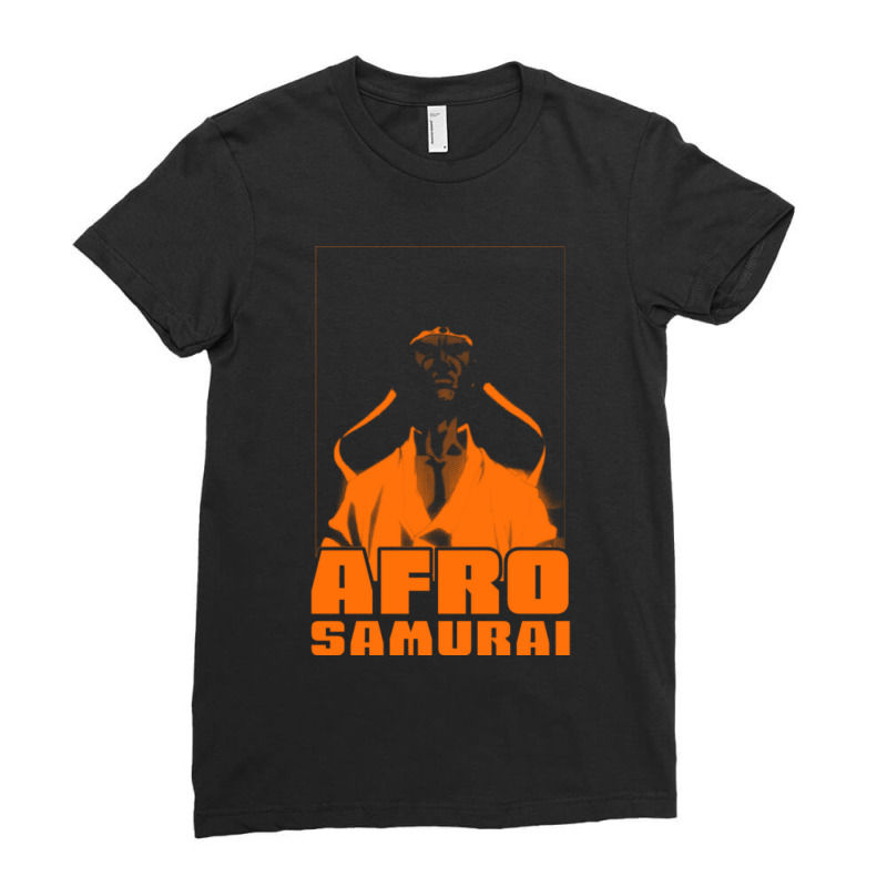 C:\users\dell\desktop\l2\chung 7\afro Samurai Afro Samurai.png Ladies Fitted T-Shirt by NATASHABARLOW | Artistshot