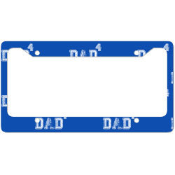 Dad to the Second Power ( dad of 4 ) License Plate Frame | Artistshot