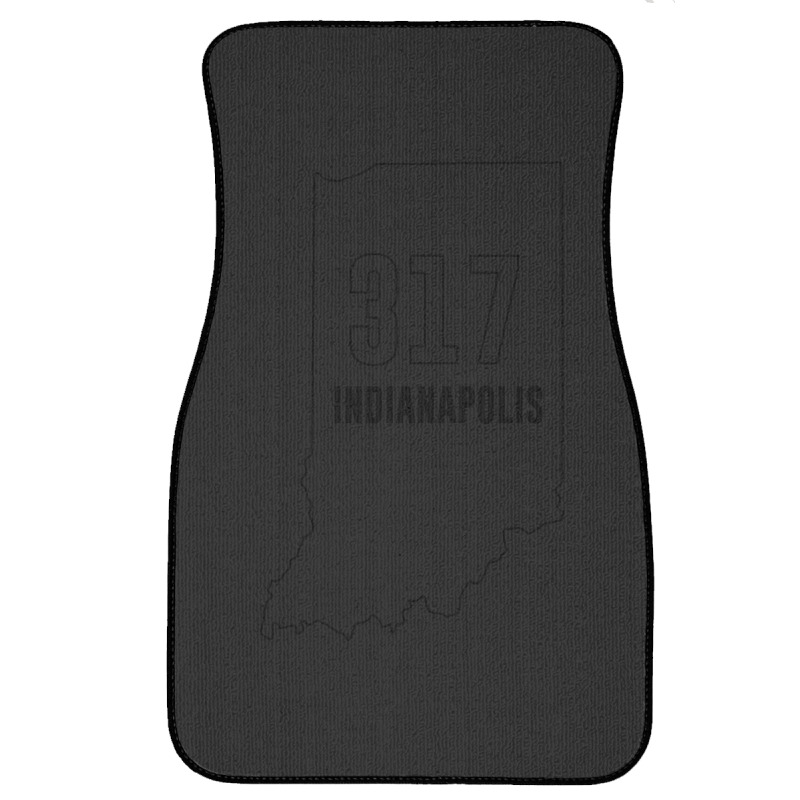 317 Area Code Of Indianapolis Or Indiana Zip List Front Car Mat | Artistshot