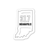 317 Area Code Of Indianapolis Or Indiana Zip List Sticker | Artistshot