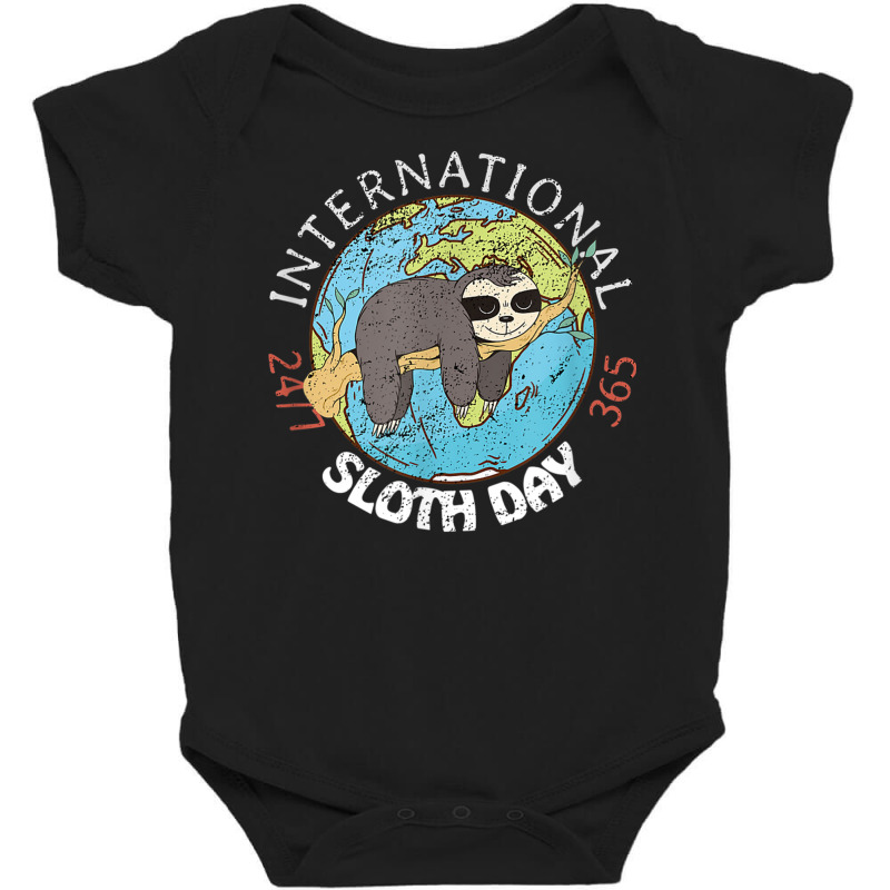 International Sloth Day Costume For Cute Animal Lover T Shirt Baby Bodysuit by cm-arts | Artistshot