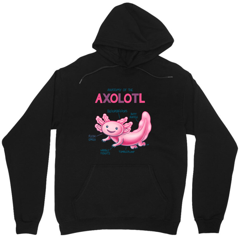 Anatomy Of The Axolotl Unisex Hoodie | Artistshot