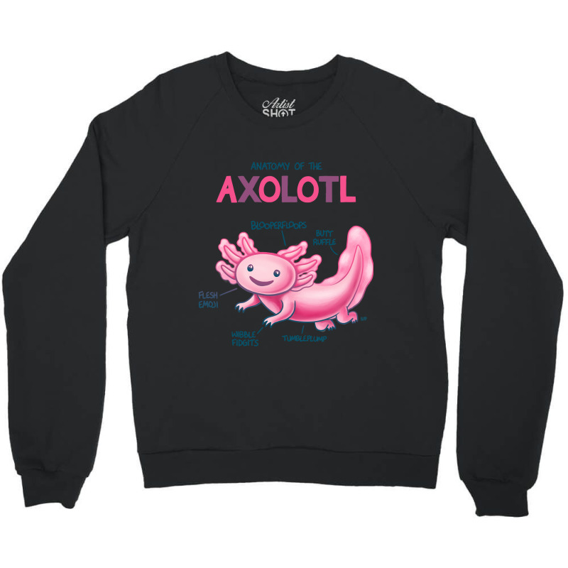 Anatomy Of The Axolotl Crewneck Sweatshirt | Artistshot