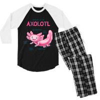 Anatomy Of The Axolotl Men's 3/4 Sleeve Pajama Set | Artistshot