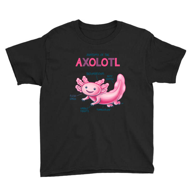 Anatomy Of The Axolotl Youth Tee | Artistshot