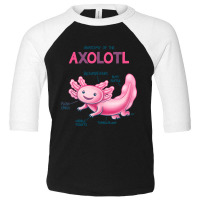 Anatomy Of The Axolotl Toddler 3/4 Sleeve Tee | Artistshot