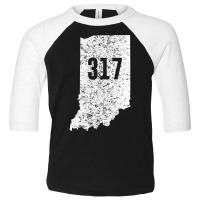 317 Area Code Of Indianapolis Zip Map 2 Toddler 3/4 Sleeve Tee | Artistshot