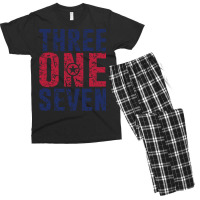 317 Area Code Of Indianapolis Zip Men's T-shirt Pajama Set | Artistshot