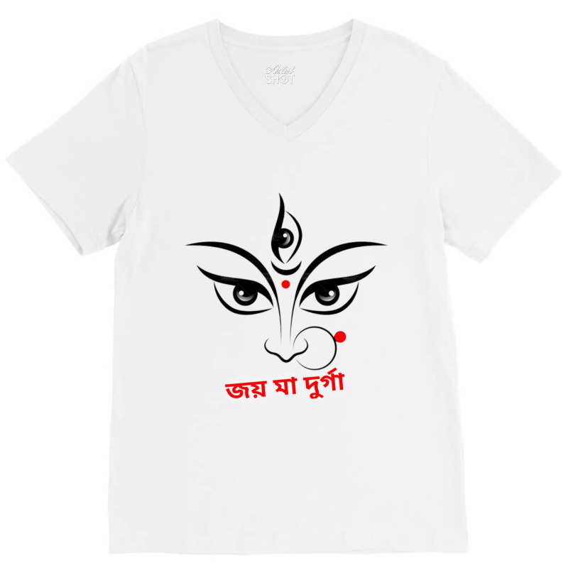 Maa Durga V-Neck Tee by DAVIDCROWDER | Artistshot