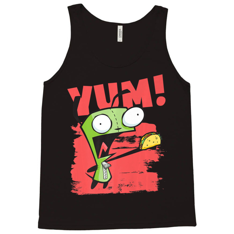 Invader Zim Gir Screaming Yum! Taco Portrait Tank Top by cm-arts | Artistshot