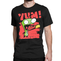 Invader Zim Gir Screaming Yum! Taco Portrait Classic T-shirt | Artistshot