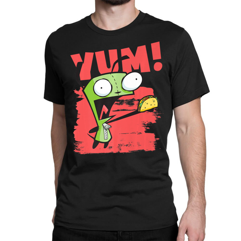 Invader Zim Gir Screaming Yum! Taco Portrait Classic T-shirt by cm-arts | Artistshot