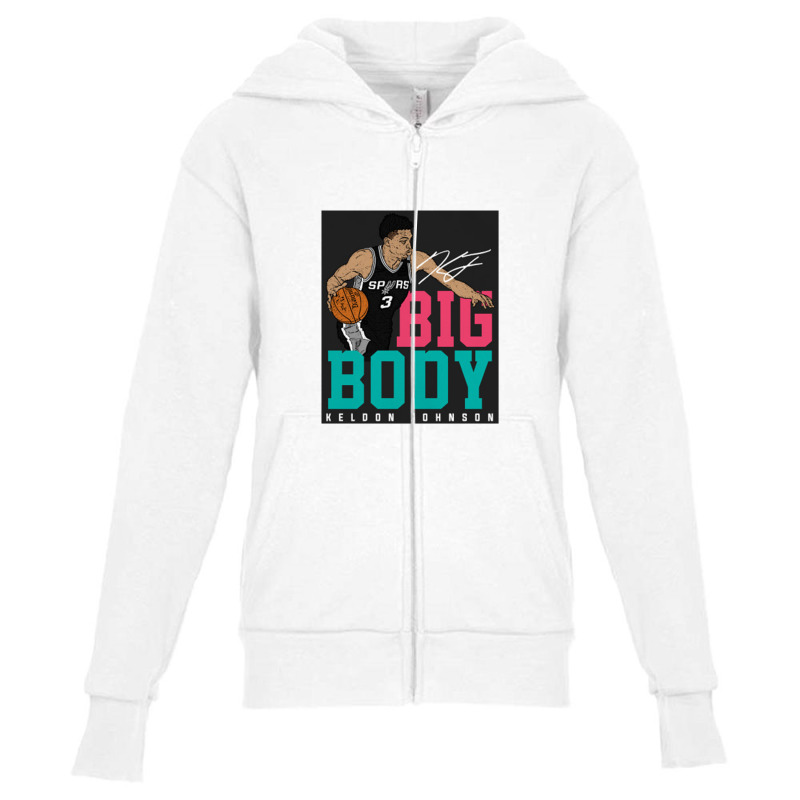 Big Body   Keldon Johnson Youth Zipper Hoodie by trexsapiensord | Artistshot