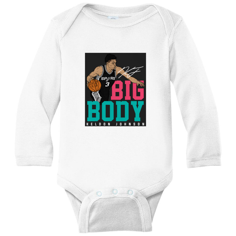 Big Body   Keldon Johnson Long Sleeve Baby Bodysuit by trexsapiensord | Artistshot